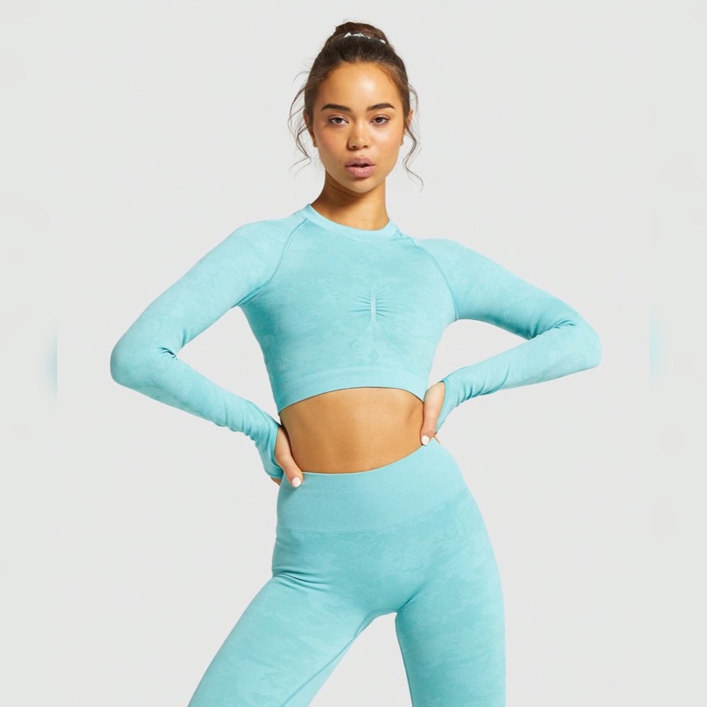 CAMO SEAMLESS SET ( LEGGINGS AND CROP TOP)